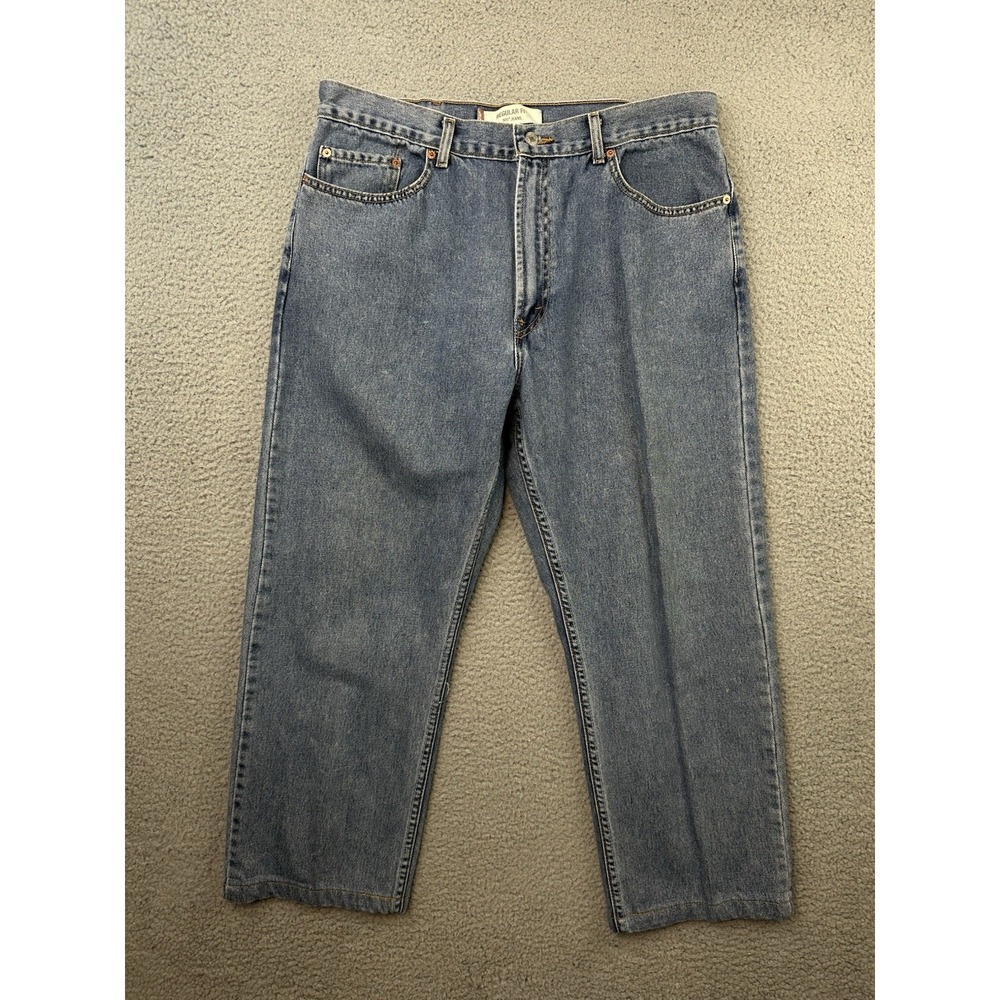 Vintage Levis 505 Jeans Mens 38x30 (Fits 36x27) Denim Blue Regular Fit Y2K